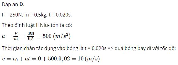 Quả bóng bay đi với tốc độ bao nhiêu?