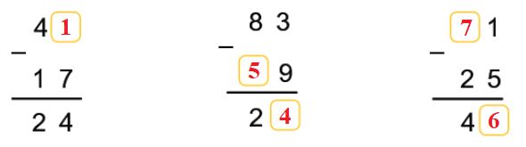 Bài 2 (trang 93 SGK Toán 2 tập 1)