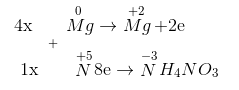 4Mg + 10HNO3 → 4Mg(NO3)2 + NH4NO3 + 3H2O | Mg ra Mg(NO3)2 (ảnh 2)