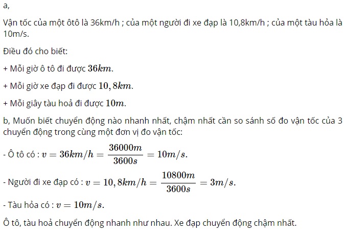 Bài C5 trang 9 SGK Vật Lý 8