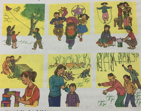 Bức tranh miêu tả trò chơi, đồ chơi