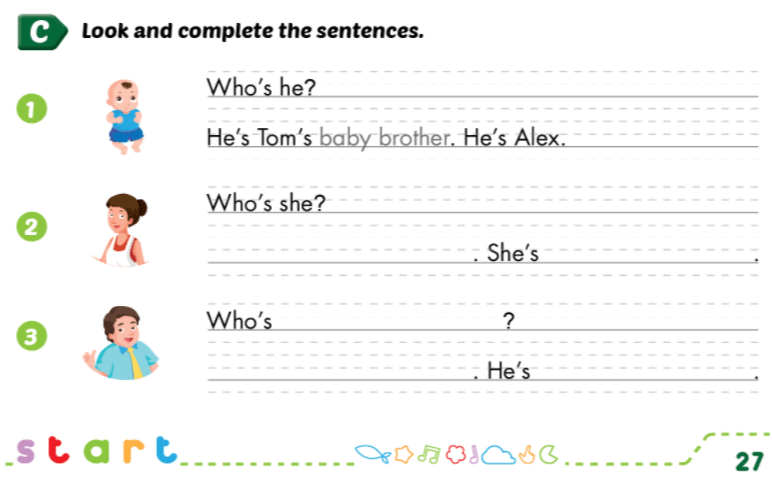 Giải SBT i-Learn Smart Start 3 Unit 3 Lesson 1