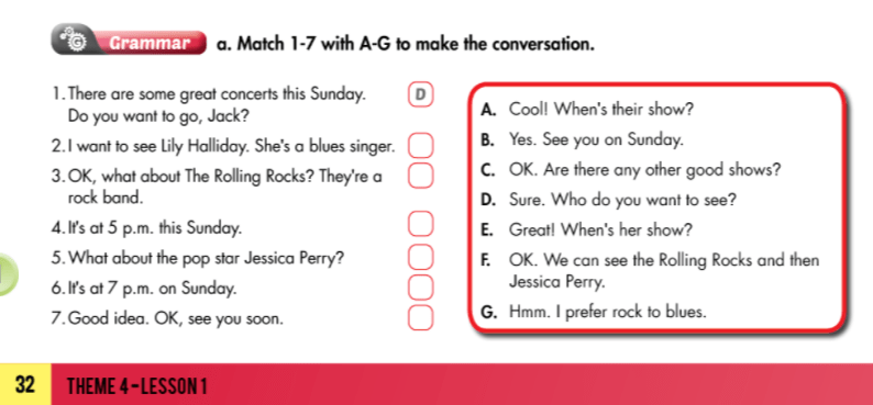 Smart World 7 Workbook giải bài tập Unit 4 Lesson 1