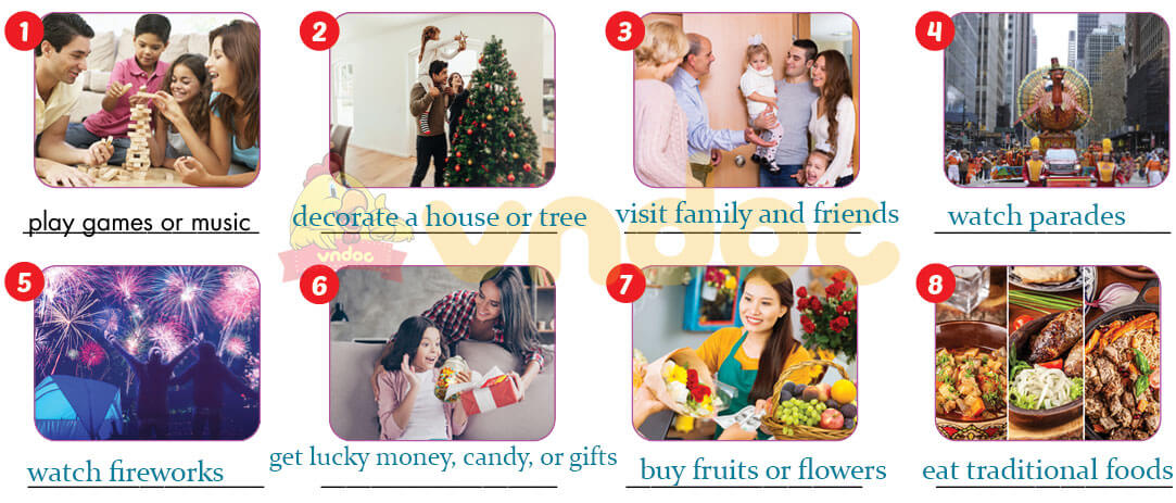 Sách bài tập tiếng Anh lớp 6 Unit 4 Lesson 3