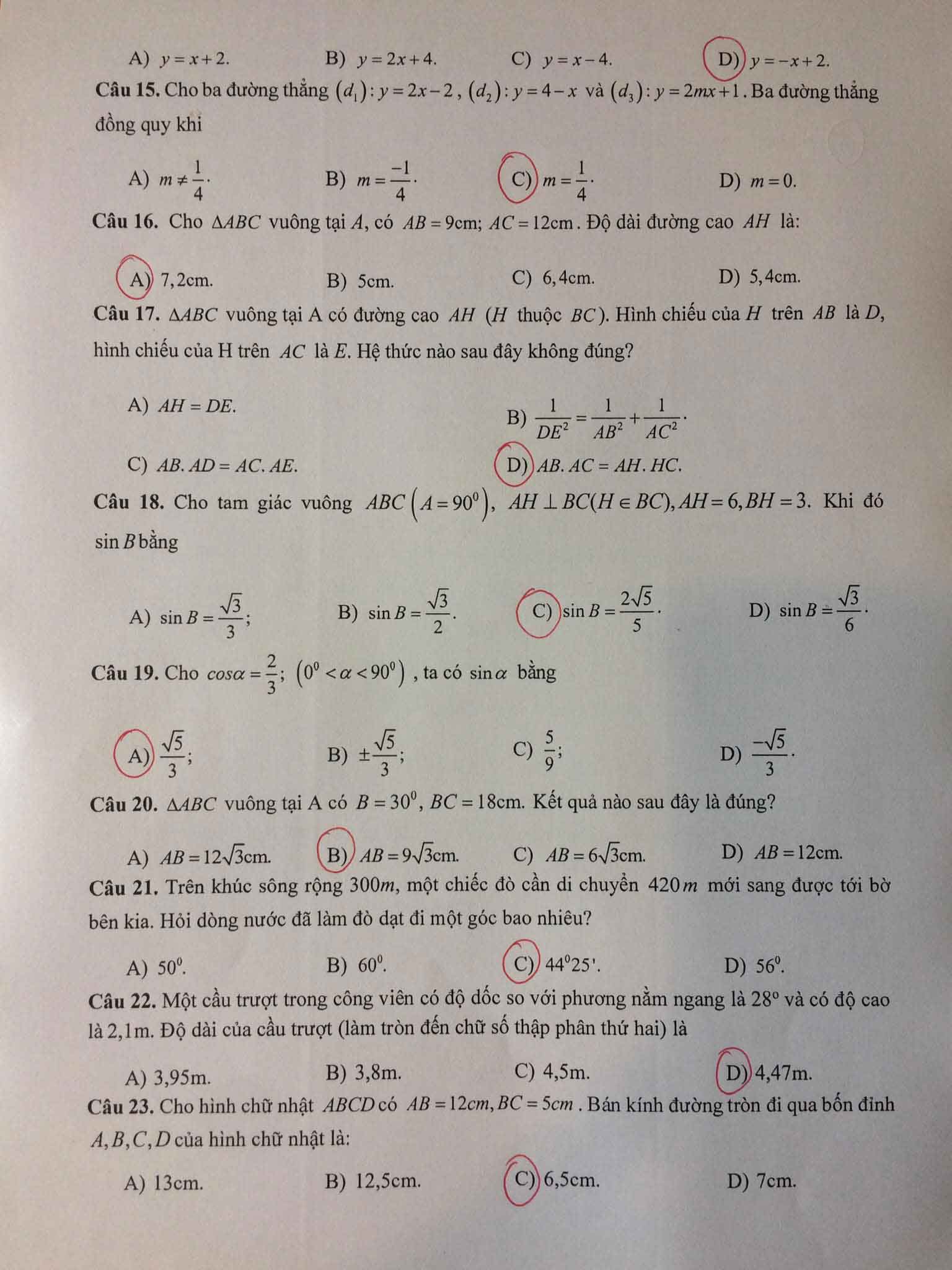 Đề cương ôn tập học kì 1 Toán 9 Trường Trung học Vinschool năm 2021 - 2022