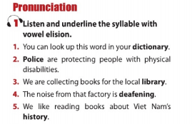 Unit 4 lớp 11 Looking back