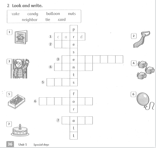 Family and Friends 3 Workbook Unit 5 Lesson 3