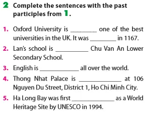 Unit 6 lớp 7 Looking Back