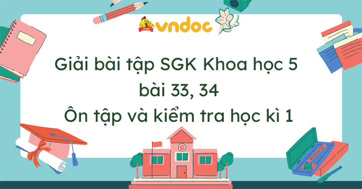 Khoa học 5 bài 33, 34: Ôn tập và kiểm tra học kì 1