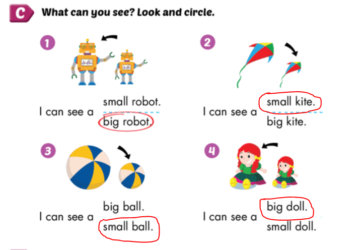 Giải SBT i-Learn Smart Start 3 Unit 5 Lesson 1