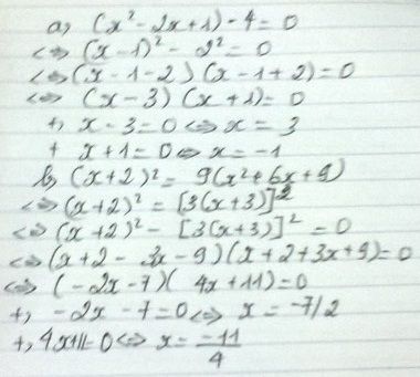 Giải phương tr&igrave;nh lớp 8