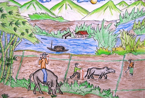 Em hãy vẽ bức tranh đề tài tự chọn