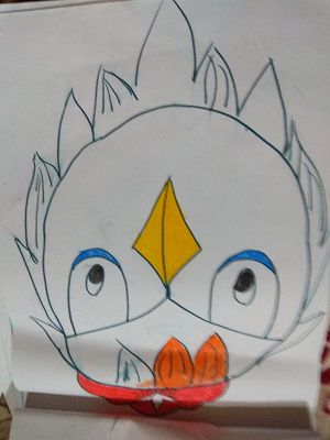 Vẽ bức tranh trang trí mặt nạ động vật