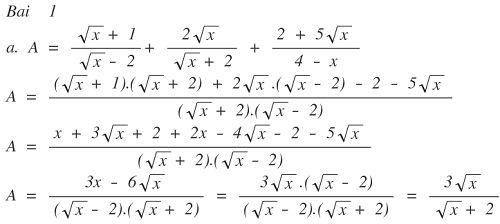 Cho biểu thức A. Rút gọn biểu thức A. Tìm x để A = 2. Tìm x nguyên để A là số nguyên