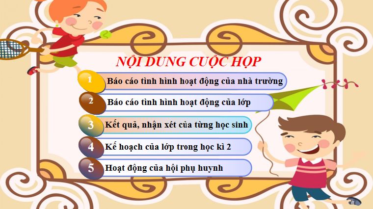 Mẫu slide họp phụ huynh đẹp