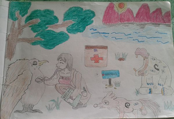 Vẽ tranh đề tài tự do