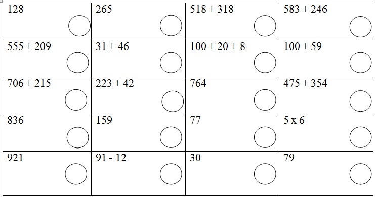 Đề thi Violympic Toán lớp 3