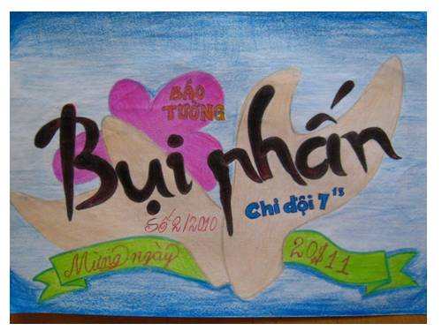 Vẽ tranh trang trí bìa lịch treo tường