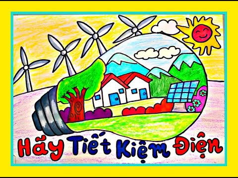Vẽ tranh tiết kiệm điện