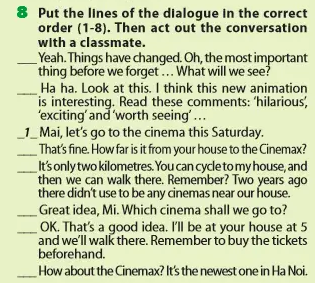 Review 3 lớp 7 Language Focus