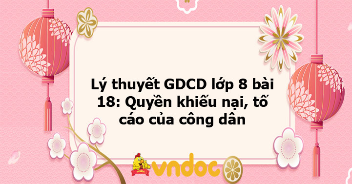 giáo dục công dân lớp 8 bài 18