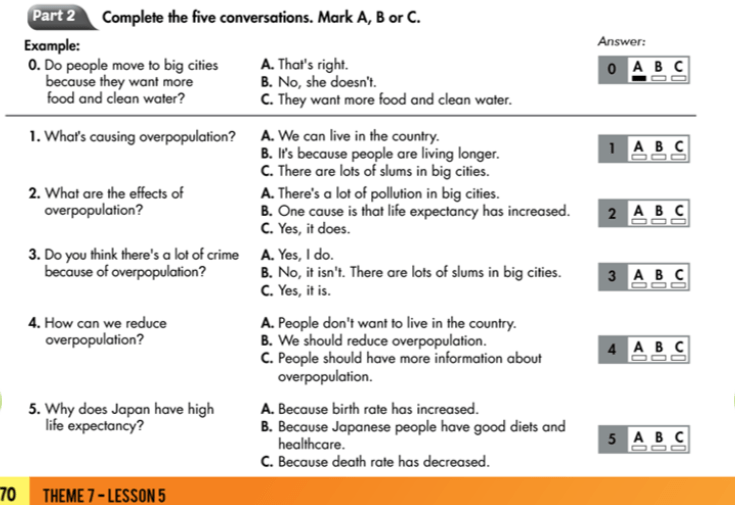 Smart World 7 Workbook giải bài tập Unit 7 Lesson 5