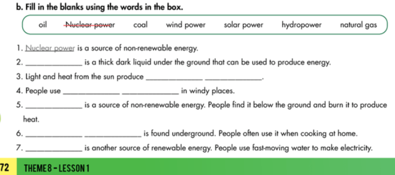 Smart World 7 Workbook giải bài tập Unit 8 Lesson 1