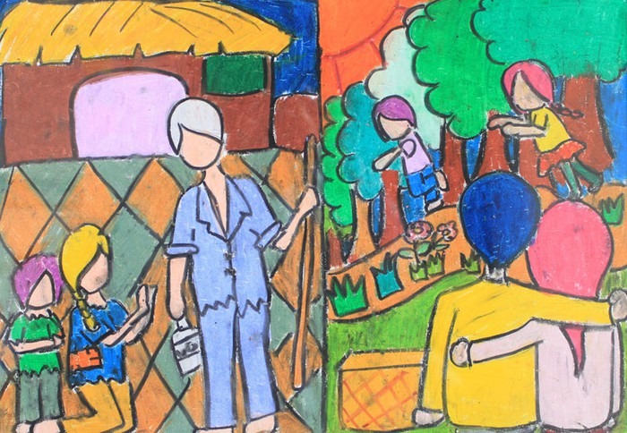 Tranh vẽ quyền của trẻ em