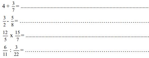 Đề thi giữa học kì 2 lớp 4 môn Toán có đáp án
