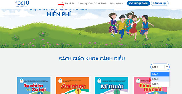 Xem sách giáo khoa lớp 2 Cánh Diều