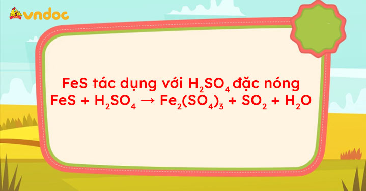 fes + h2so4 đặc nóng