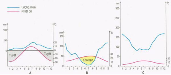 Biểu đồ tương quan nhiệt ẩm