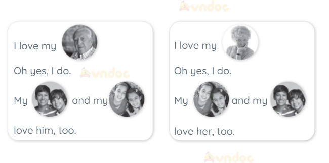 Giải Tiếng Anh lớp 1 Unit 3 My family trang 23 SBT