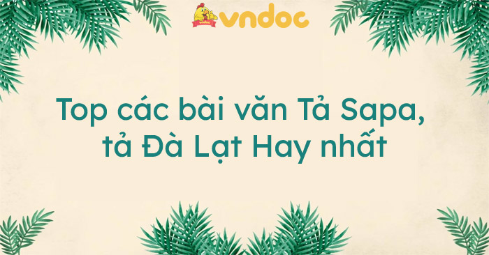văn tả cảnh đà lạt