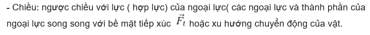 lực ma sát nghỉ