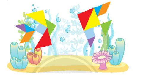 Giải Toán lớp 2 Tập 2 trang 71, 72 Xếp hình, gấp hình