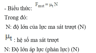 ma sát trượt