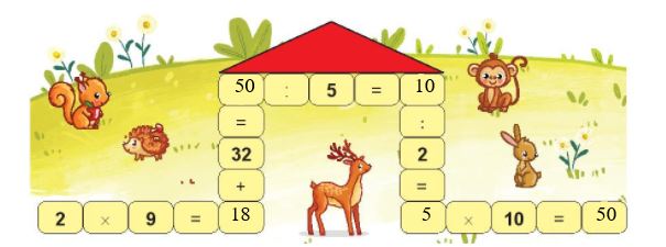 Toán lớp 2 Tập 2 trang 107 Luyện tập 6 Chân trời sáng tạo.