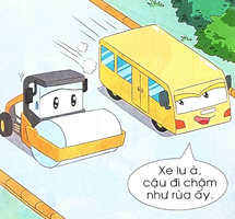 Bài 4: Xe lu và xe ca