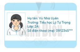 giai-dao-duc-lop-2-bai-6-khi-em-bi-lac-trang-29-30-31-32-33-canh-dieu Làm thẻ thông tin cá nhân