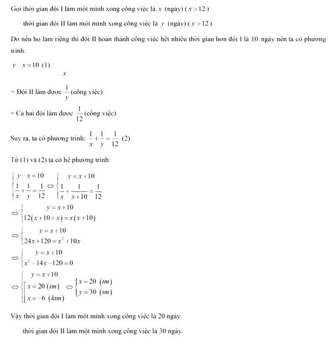 Đáp án đề thi vào 10 môn toán Quảng Ninh 2022