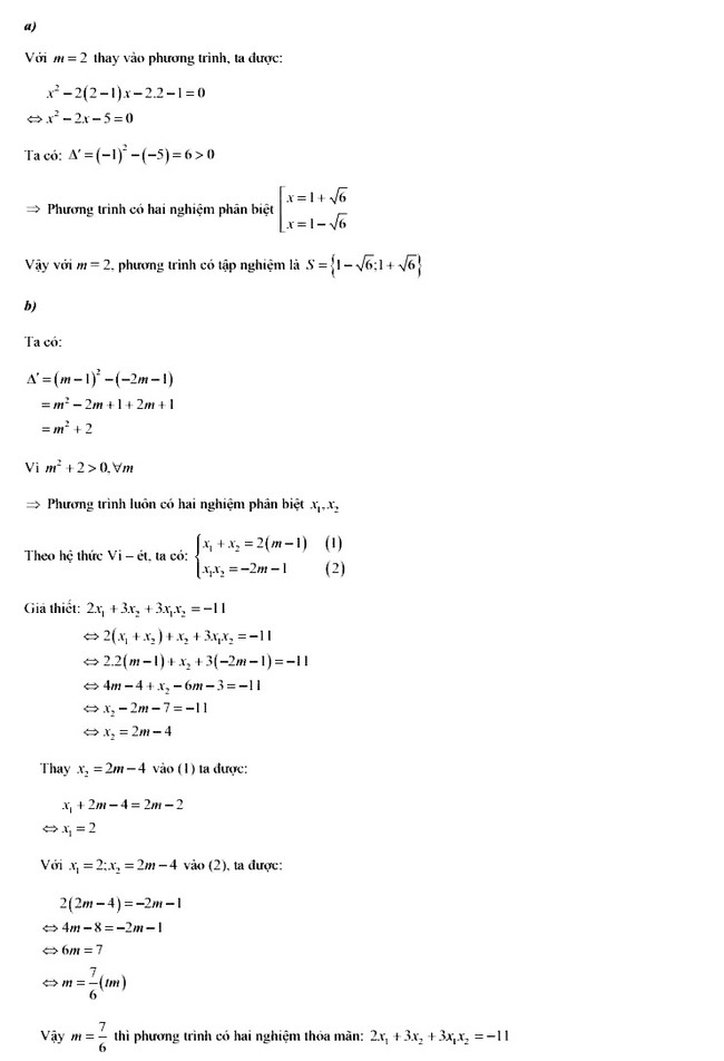 Đáp án đề thi vào 10 môn toán Quảng Ninh 2022