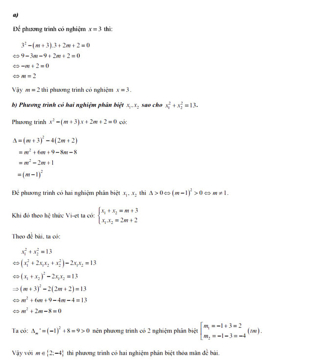 Đáp án đề thi tuyển sinh lớp 10 môn Toán Bình Dương 2022 câu 3