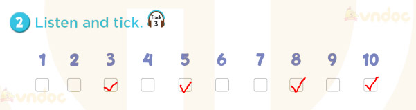 Tiếng Anh lớp 3 Starter Numbers