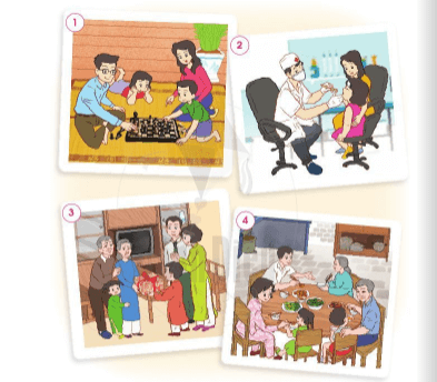 Nói về sự chia sẻ, quan tâm, chăm sóc, yêu thương nhau giữa các thế hệ trong gia đình bạn Hà, bạn An