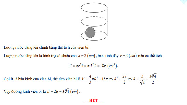 Đáp án đề thi vào lớp 10 môn Toán - THPT Chuyên Nguyễn Tất Thành 2022
