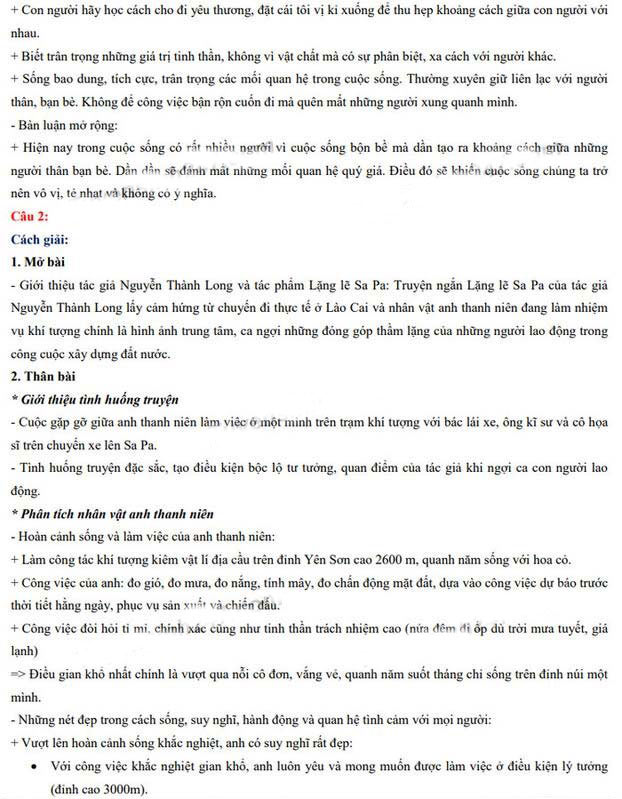 Đáp án đề thi tuyển sinh lớp 10 môn Văn tỉnh Khánh Hòa 2022