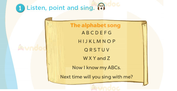 Tiếng Anh lớp 3 Starter The Alphabet