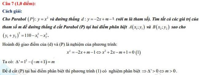 Đáp án đề thi vào 10 môn Toán Vĩnh Phúc 2022