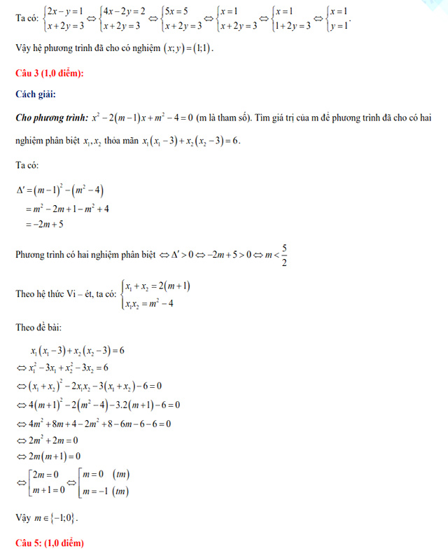 Đề thi Toán vào lớp 10 Hà Tĩnh